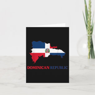 Dominikanische Republik Flaggenreise Souvenir Domi Karte