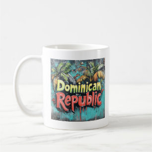 Dominikanische Republik Graffiti Vibes: Island Str Kaffeetasse