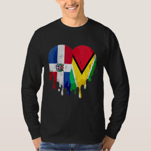 Dominikanische Republik Guayanese Flaggenstaat Mit T-Shirt
