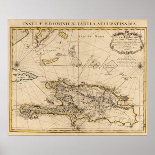 Dominikanische Republik, Haiti, Westindien Poster