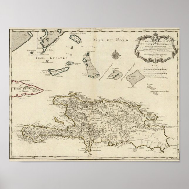 Dominikanische Republik, Haiti, Westindien Poster (Vorne)