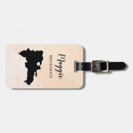 Dominikanische Republik-Karten-Gepäck-Umbau, Gepäckanhänger