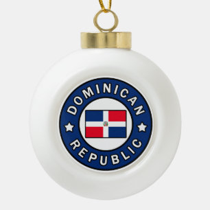 Dominikanische Republik Keramik Kugel-Ornament