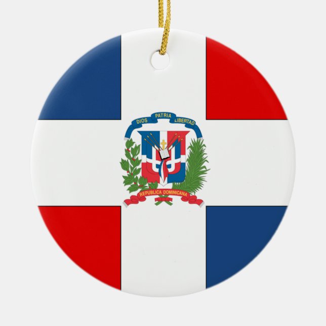 Dominikanische Republik Keramikornament (Vorne)