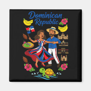 Dominikanische Republik Kultur Tanz Reisen  Magnet