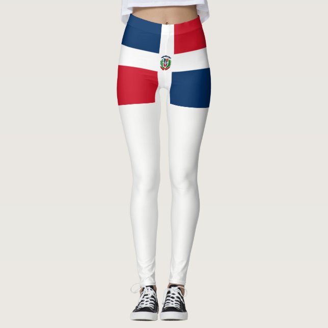 Dominikanische Republik Leggings (Vorderseite)