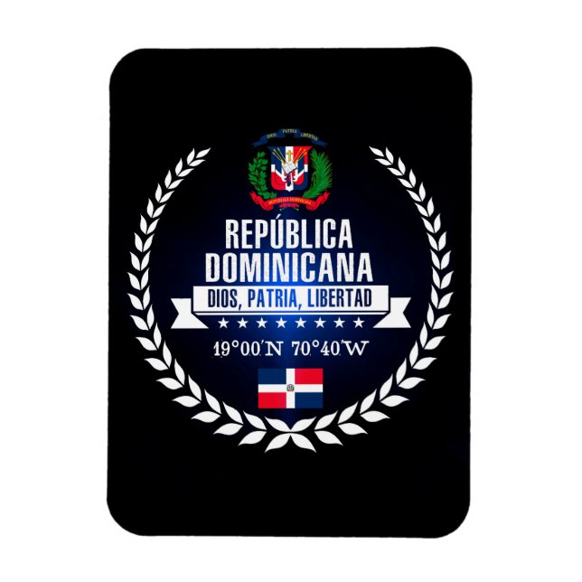Dominikanische Republik Magnet (Vertikal)