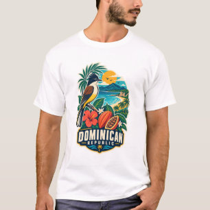Dominikanische Republik Mid-Century Karibik T-Shir T-Shirt
