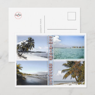 Dominikanische Republik - Mosaik - Postkarte