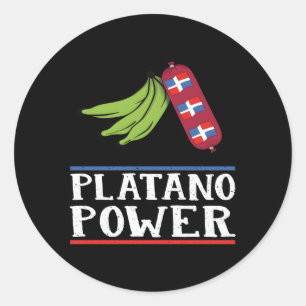 Dominikanische Republik Pride Platano Power Domini Runder Aufkleber