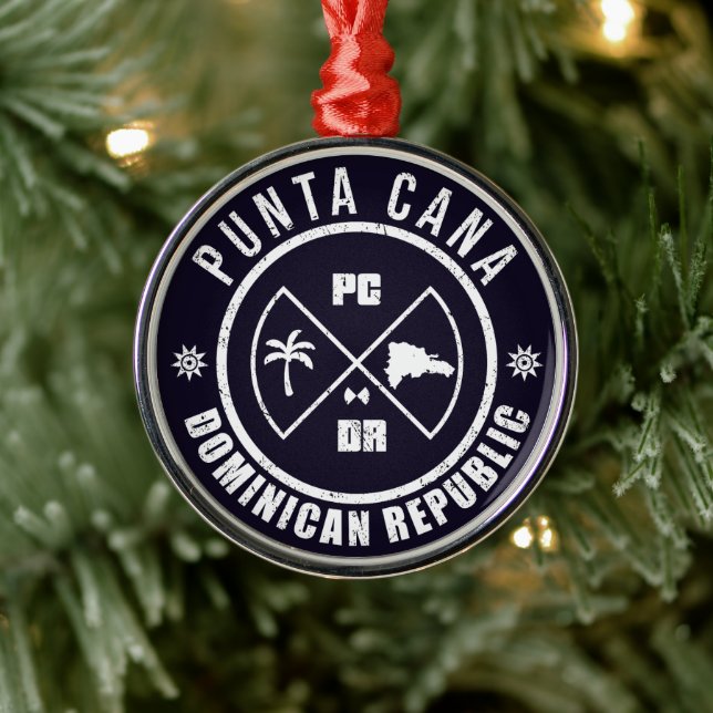 Dominikanische Republik Punta Cana - Not Ornament Aus Metall (Baum)