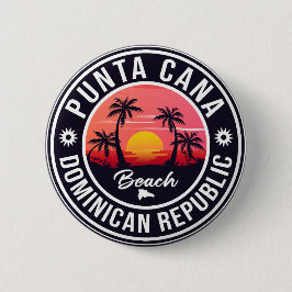 Dominikanische Republik Punta Cana - Retro Souveni Button