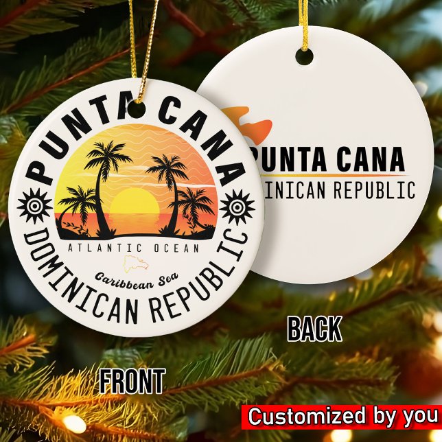 Dominikanische Republik Punta Cana - Retro Souveni Keramik Ornament (Von Creator hochgeladen)