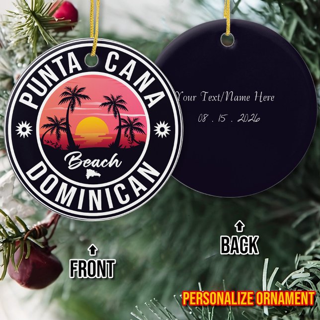 Dominikanische Republik Punta Cana - Retro Souveni Keramik Ornament (Von Creator hochgeladen)