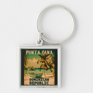Dominikanische Republik Punta Cana - Retro Souveni Schlüsselanhänger