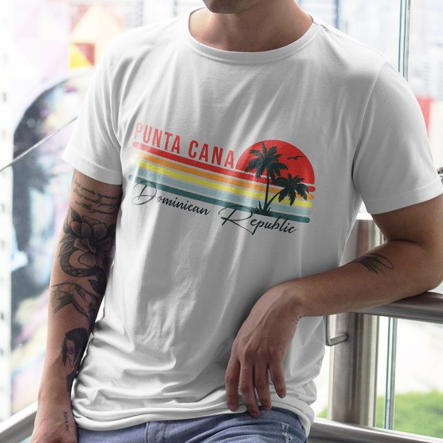 Dominikanische Republik Punta Cana - Retro Souveni T-Shirt (Von Creator hochgeladen)