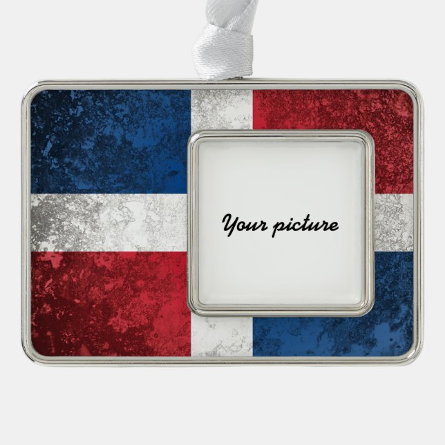 Dominikanische Republik Rahmen-Ornament Silber (Vorderseite)