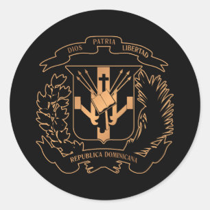 Dominikanische Republik Runder Aufkleber