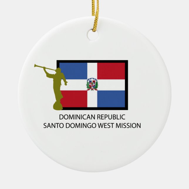 DOMINIKANISCHE REPUBLIK-SANTO DOMINGOwestauftrag Keramik Ornament (Vorne)