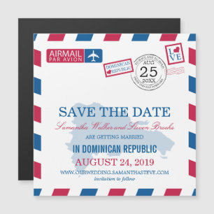 Dominikanische Republik Save The Date Magneteinladung