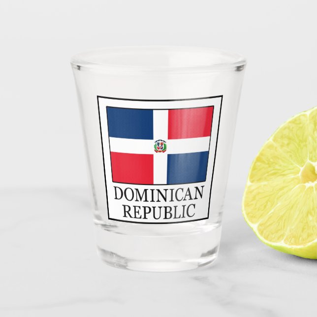 Dominikanische Republik Schnapsglas (Vorderseite)