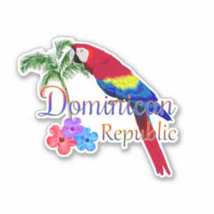 Dominikanische Republik Tropical Aufkleber