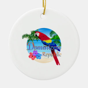 Dominikanische Republik Tropical Keramik Ornament