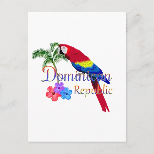 Dominikanische Republik Tropical Postkarte (Vorderseite)
