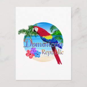 Dominikanische Republik Tropical Postkarte