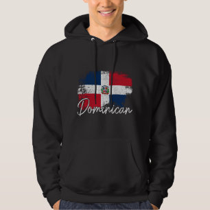 Dominikanische Republik Vintage Flagge Dominikanis Hoodie