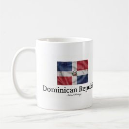 Dominikanische Vintage-Flagge | Karibisches Erbe Kaffeetasse