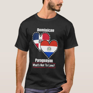 Dominikanischer Paraguayischer Herz Flaggen Was gi T-Shirt