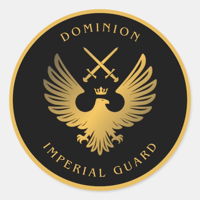 Dominion Imperial Guard große runde Stickers (Vorderseite)