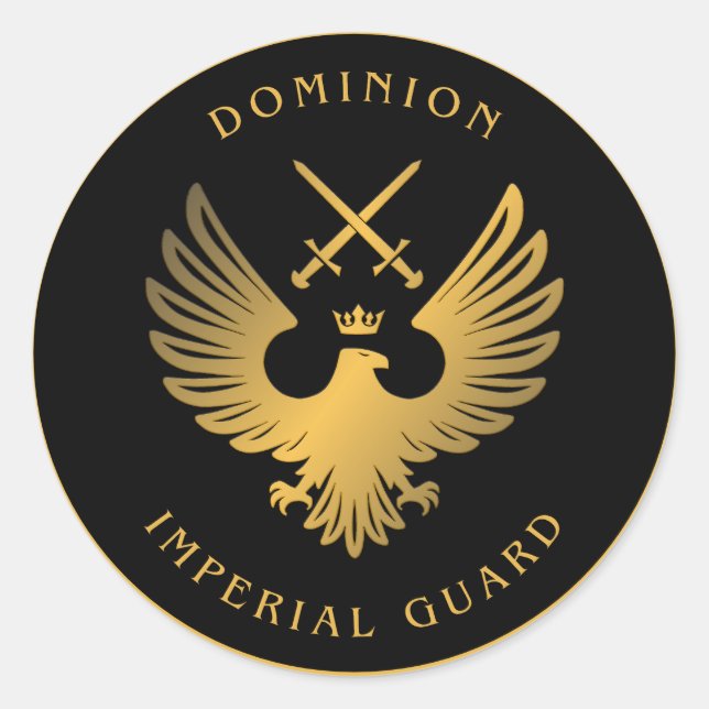 Dominion Imperial Guard rund Stickers (Vorderseite)