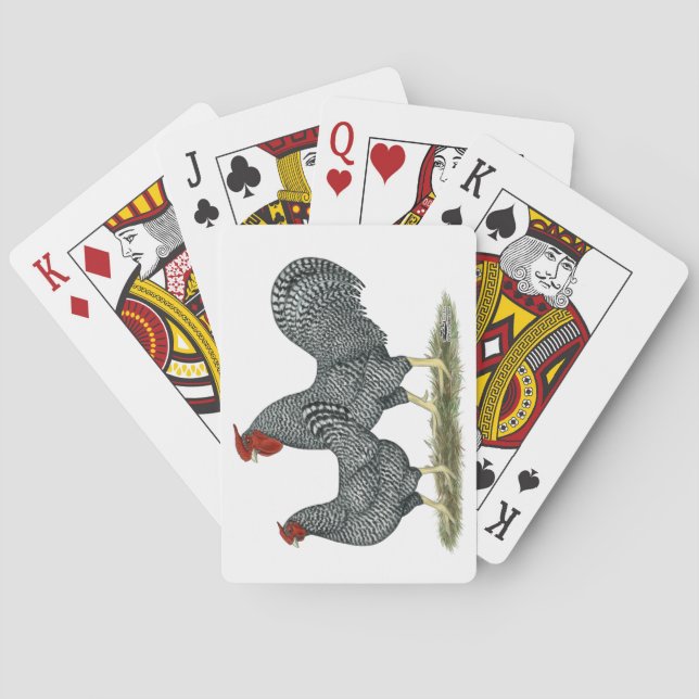 Dominique Chickens Spielkarten (Rückseite)