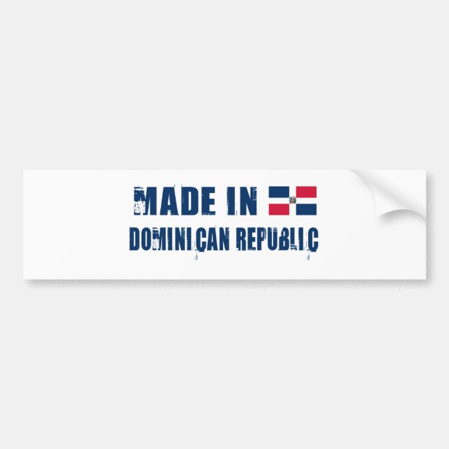 DOMINISCHE REPUBLIK AUTOAUFKLEBER (Vorne)