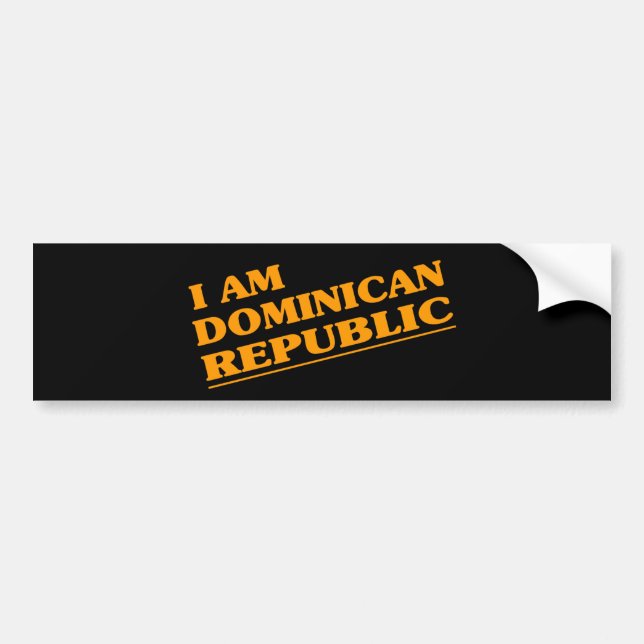 DOMINISCHE REPUBLIK AUTOAUFKLEBER (Vorne)