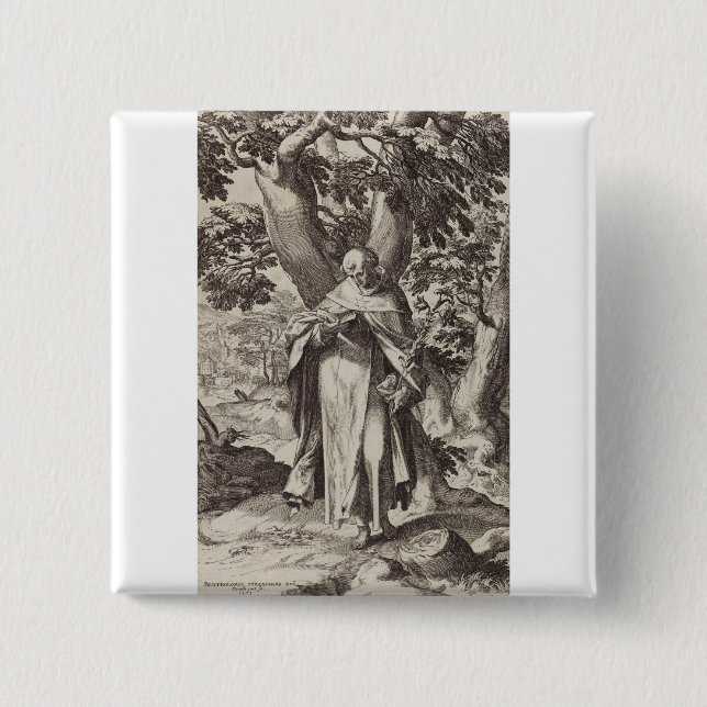 Dominischer Katholischer Priester Button (Vorderseite)