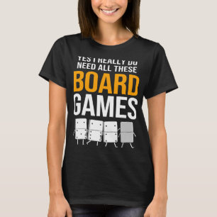 Domino Board Game Funny Dominos for Men T-Shirt