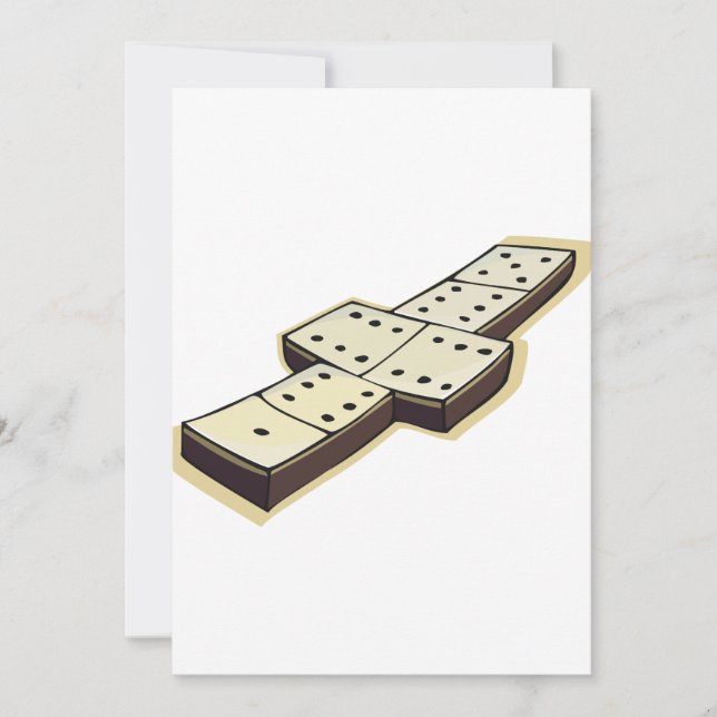 Domino-Einladungen Einladung (Vorderseite)