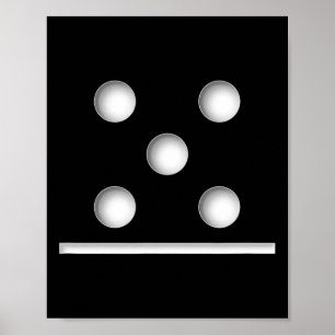 Domino Game 5 0 Halloween Poster