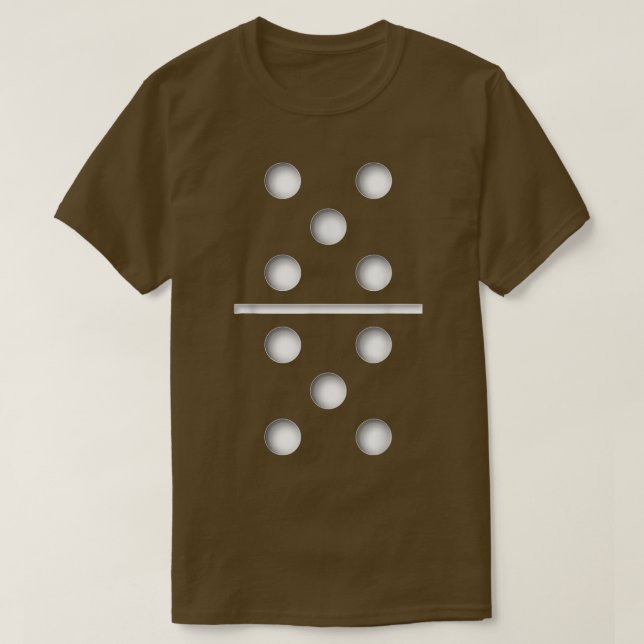 Domino Game 5 5 Shirt Halloween T - Shirt 1 (Design vorne)
