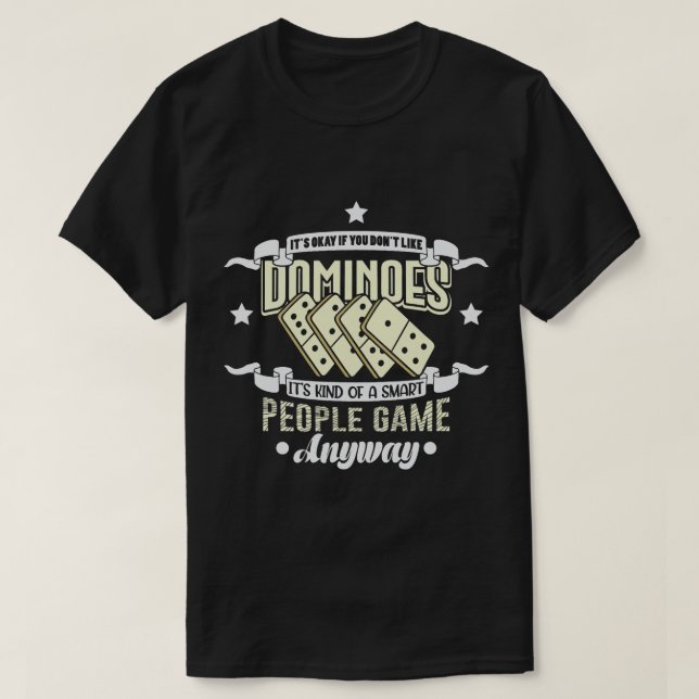 Domino Gift Dominospiele Board Game Player T-Shirt (Design vorne)