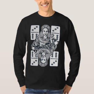 Domino-Königin Dominoeffekt Domino-Spieler Gamer T-Shirt