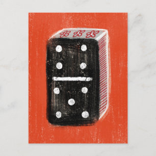 Domino Postcard Postkarte