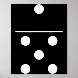 Domino Spiel 5 1 Lustiges Halloween Gruppenkostüm- Poster