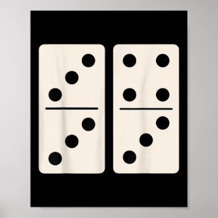 Domino Spiel 6 7 Lustig 67 Alpha Slang Gen Z Gehir Poster
