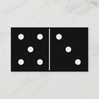 Domino-Spiel-Stück Visitenkarte