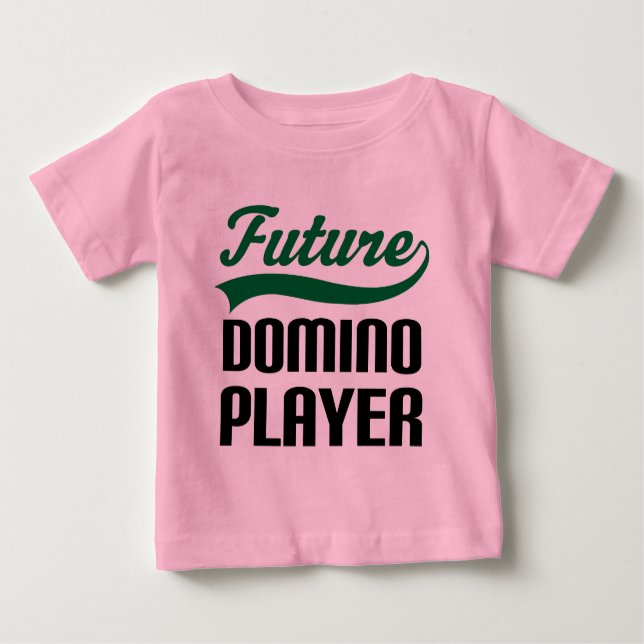 Domino-Spieler (Zukunft) Baby T-shirt (Vorderseite)