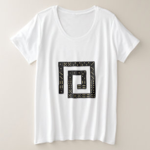 Domino Spiral Plus Size T - Shirt